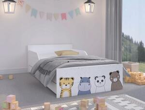 Kouzelná dětská postel s motivem zvířátka safari 160 x 80 cm