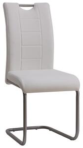 Jídelní židle Cindy, bílá ekokůže