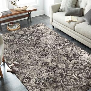 Moderní vzorovaný koberec hnědé barvy do obývacího pokoje Šířka: 60 cm | Délka: 100 cm