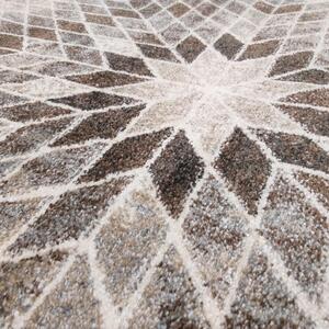 Originální vzorovaný koberec béžové barvy Šířka: 80 cm | Délka: 150 cm