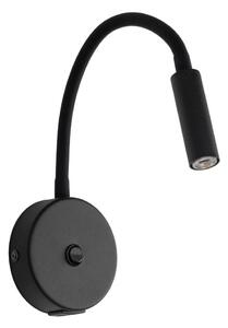 LED Nástěnná lampa s USB portem LAGOS 1xG9/3W/5V černá
