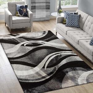 Kvalitní vzorovaný koberec šedé barvy Šířka: 80 cm | Délka: 150 cm