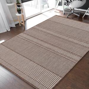 Skandinávský světle hnědý koberec s jemným vzorováním Šířka: 120 cm | Délka: 170 cm
