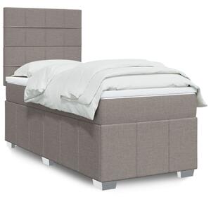 Box spring postel s matrací taupe 100 x 200 cm textil 3293883
