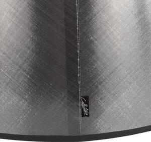 Stříbrno-černé stínidlo Azzuro drum - Ø50cm*25/ E27
