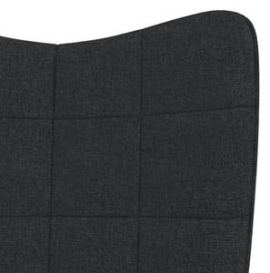 Relaxační židle Fredji - textil | černá