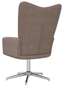 Relaxační židle Fredji se stoličkou - textil | taupe