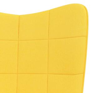 Relaxační židle Fredji - textil | hořčicově žlutá