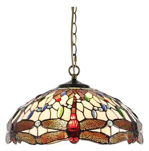 Prezent 1708 - Lustr na řetězu TIFFANY 2xE27/60W/230V