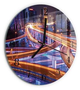 Skleněné nástěnné hodiny Převod zsoc-fi30-00176786
