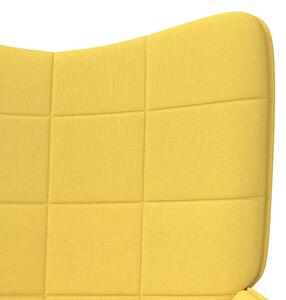 Relaxační křeslo Hutton - textil | hořčicově žluté