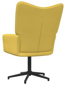 Relaxační židle Waleed - textil | hořčicově žlutá