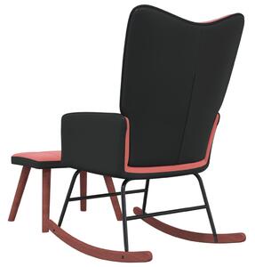 Houpací křeslo Nudie se stoličkou | růžové