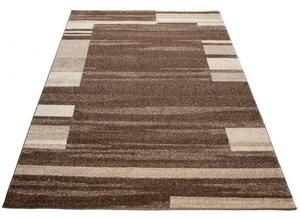 Kusový koberec Pruhy tmavě hnědý S 190x270cm