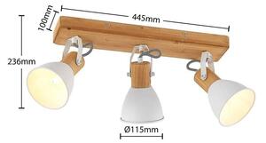 Lindby - Merela 3 Stropní Lampa Wood/WhiteLindby - Lampemesteren