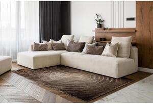 Luxusní kusový koberec shaggy Flimo hnědý 120x160cm
