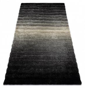 Luxusní kusový koberec shaggy Pasy šedý 80x150cm
