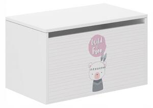 Dětský úložný box s roztomilým zvířátkem 40x40x69 cm
