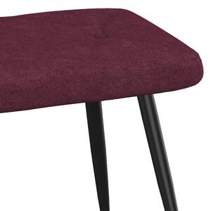Relaxační křeslo Combs se stoličkou - textil | fialové