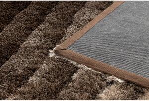 Luxusní kusový koberec shaggy Monet hnědý 120x160cm
