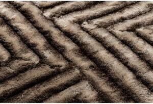 Luxusní kusový koberec shaggy Jansen hnědý 120x160cm