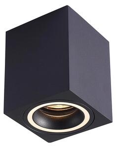 Stropní svítidlo Bima Ring Square, 1x černé kovové stínítko