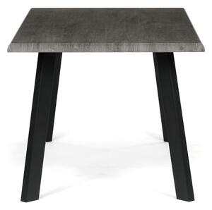 Jídelní stůl HT-F4516 GREY šedý dub / černé nohy