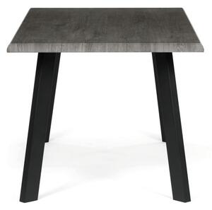 Jídelní stůl HT-F4516 GREY šedý dub / černé nohy