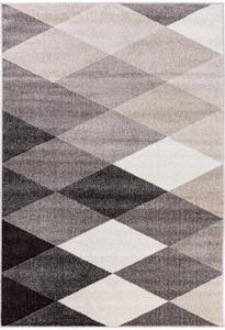 Kusový koberec Karo béžovohnědý 133x190cm