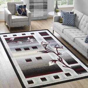 Moderní koberec do obývacího pokoje s motivem květin Šířka: 120 cm | Délka: 170 cm