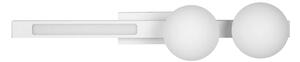 Nástěnné svítidlo Magnet2, 2x bílé skleněné stínítko + 1x LED 13W, w