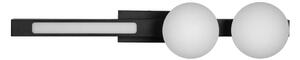Nástěnné svítidlo Magnet2, 2x bílé skleněné stínítko + 1x LED 13W, b