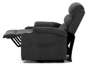 Polohovací křeslo šedé, elektrické TV-S8348 GREY2