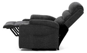 Polohovací křeslo šedé, elektrické TV-S8348 GREY2