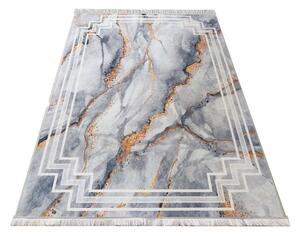 Protiskluzový koberec šedé barvy se vzorem Šířka: 60 cm | Délka: 100 cm