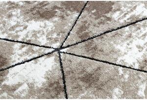 Kusový koberec Polygons hnědý 80x150cm