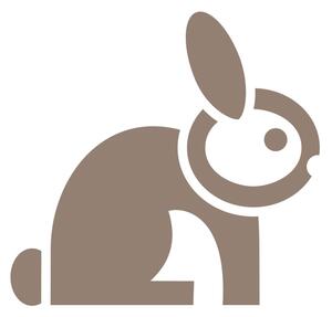 Pieris design Zajíc - samolepka na okno stříbrná