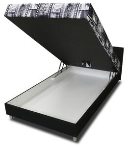 Postel KETI černobílá, 120x200 cm
