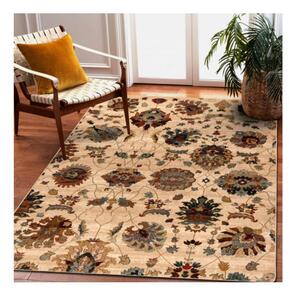 Vlněný kusový koberec Latica krémový 235x350cm