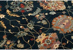 Vlněný kusový koberec Latica modrý 200x200cm