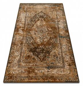 Vlněný kusový koberec Nuri hnědý 300x400cm