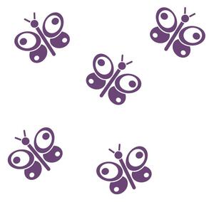 Pieris design Motýlci - nálepky na okno levandulová