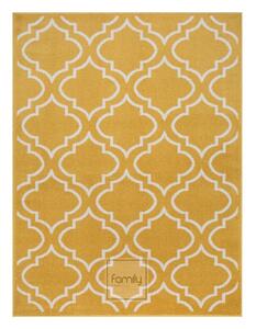 Originální žlutý koberec ve skandinávském stylu Šířka: 80 cm | Délka: 150 cm