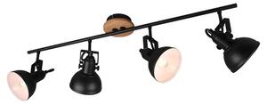 Lindby - Trinela 4 Stropní Lampa Black/WoodLindby - Lampemesteren