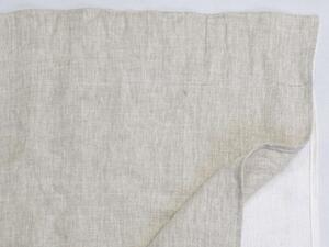 Snový svět Lněný závěs dvojitý - přírodní / bílá Rozměr: 150 x 220 cm