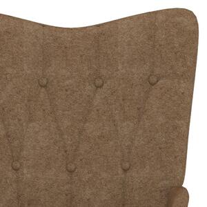 Relaxační křeslo Gllover se stoličkou - textil | taupe