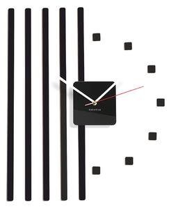 Dekorační a designové nalepovací hodiny na zeď Bílá