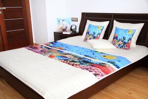 Přehoz na postel s dětským motivem mořských rybiček Šířka: 170 cm | Délka: 210 cm