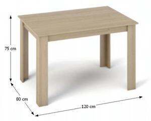 Jídelní stůl Kraz (obdélník) (pro 4 osoby) (dub sonoma). 794793