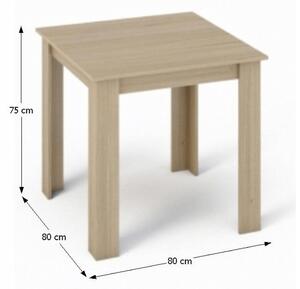 Jídelní stůl Plat (čtverec) (pro 4 osoby) (dub sonoma). 794795